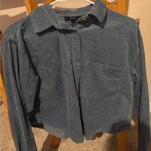 Forever 21 Teal Corduroy Shirt